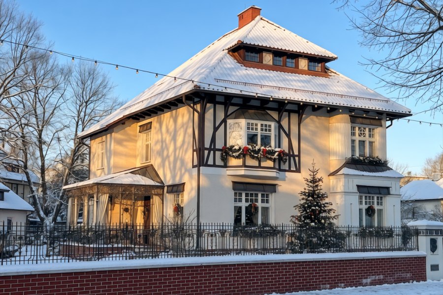Новый год в европейской атмосфере и города с открыток