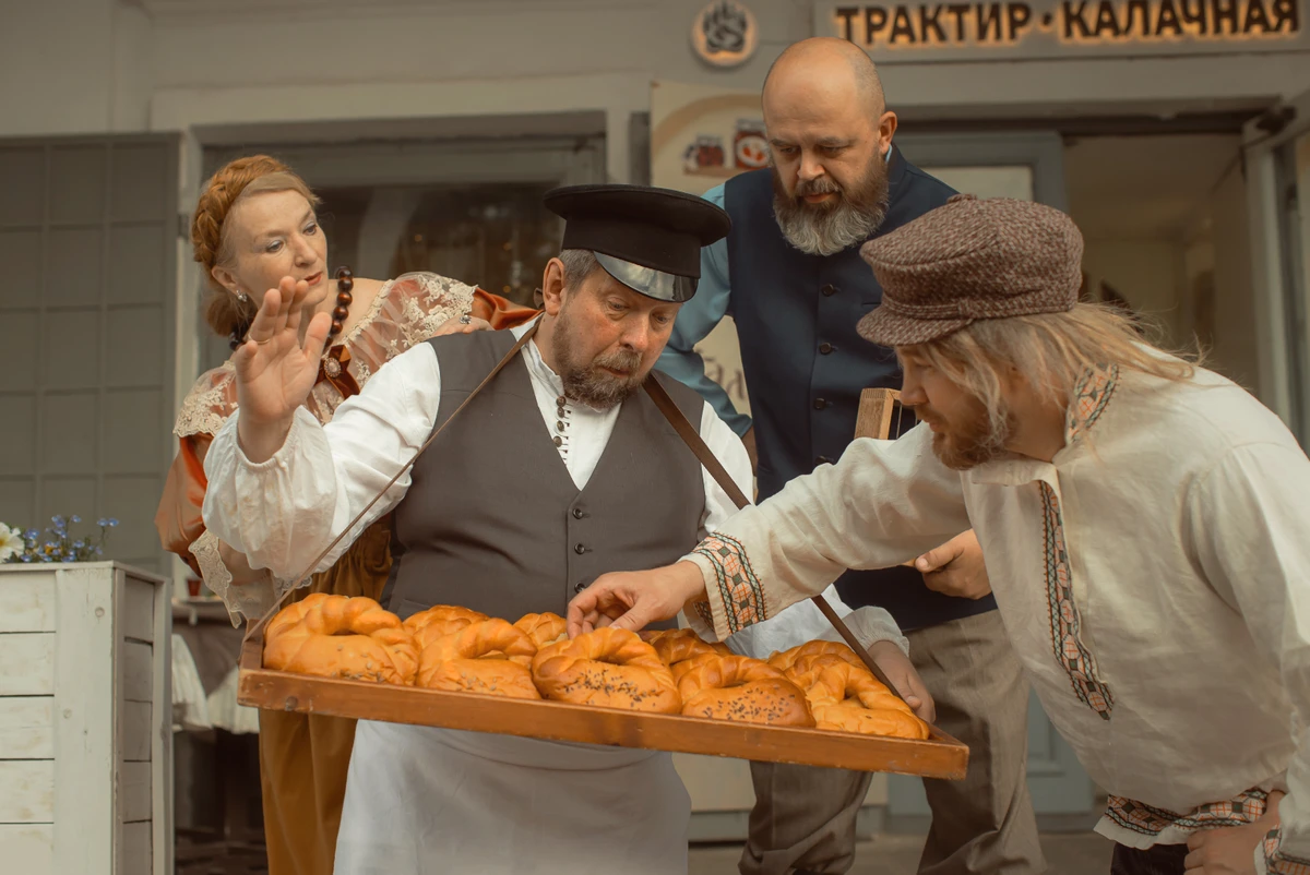 Купеческое чаепитие с калачами в Костроме